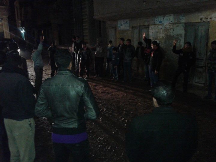 وقفة احتجاجية لثوار الشبول فى ذكرى التنحى